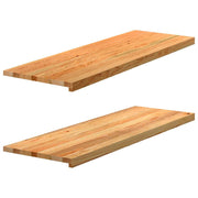 Vensterbank massief eikenhout 120x40x2 cm 2 stuks