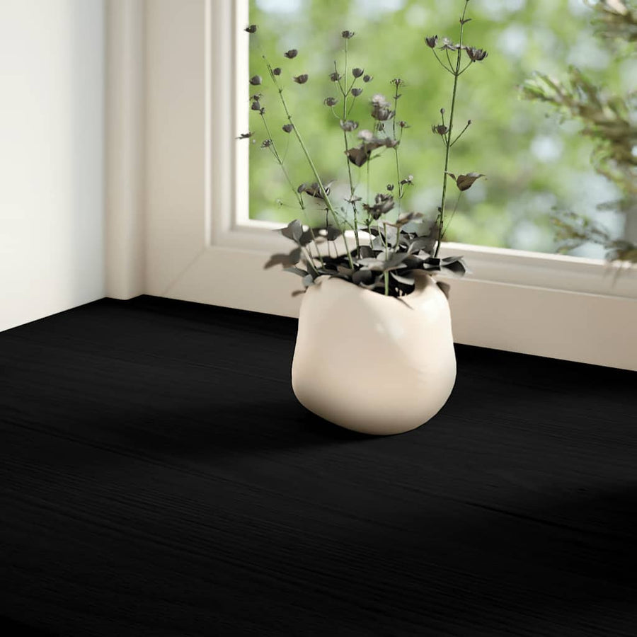 Vensterbanken 2 st 80x15x2 cm massief eikenhout donkerbruin