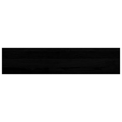 Vensterbanken 2 st 90x20x2 cm massief eikenhout donkerbruin