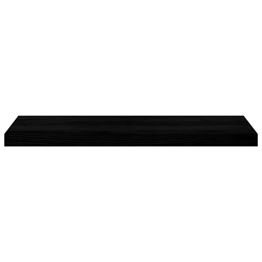 Vensterbanken 2 st 80x25x2 cm massief eikenhout donkerbruin