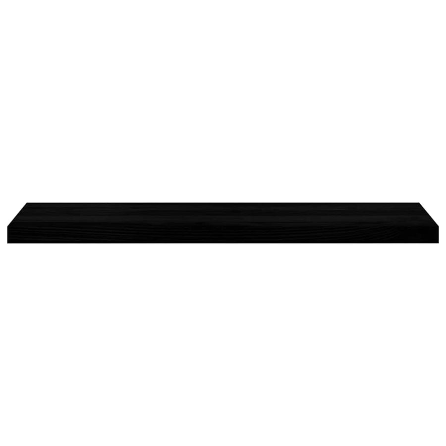 Vensterbanken 2 st 100x30x2 cm massief eikenhout donkerbruin