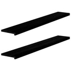 Windowsills 2 pcs 160x30x2 cm solid oak dark brown