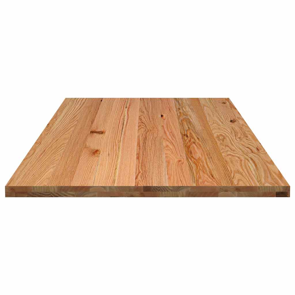 Tafelblad rechthoekig 180x90x4,2cm massief eikenhout lichtbruin