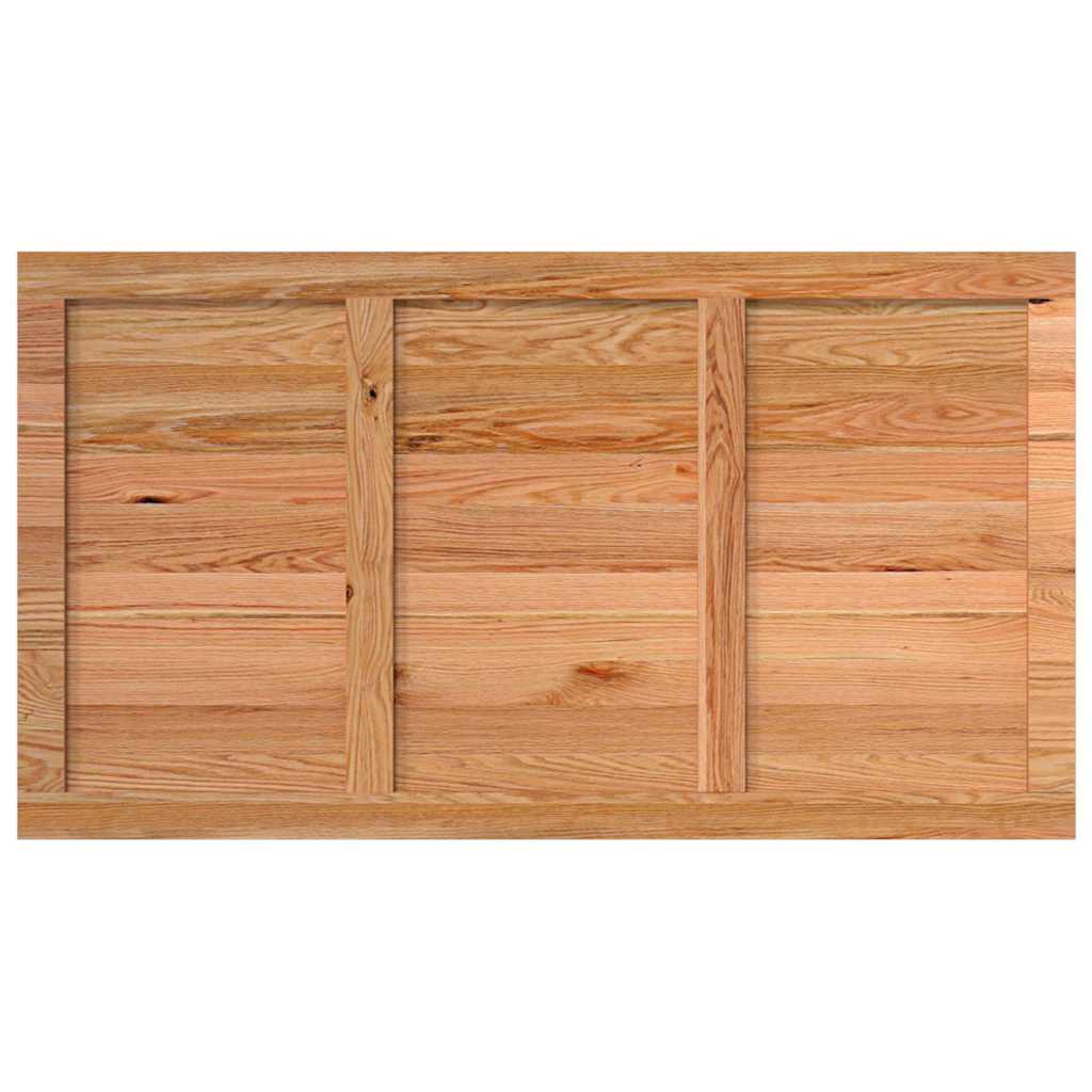 Tafelblad rechthoekig 180x90x4,2cm massief eikenhout lichtbruin