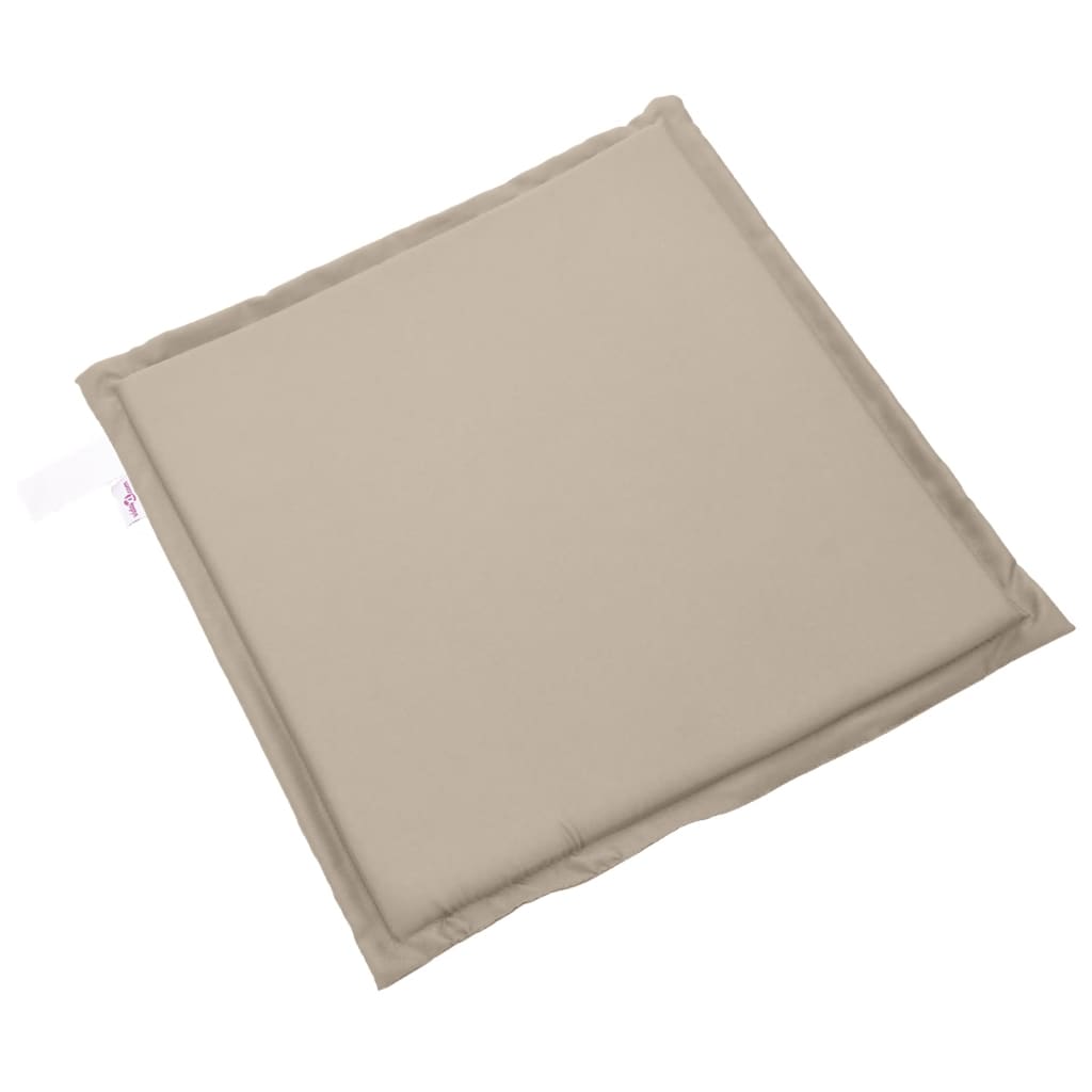 Tuinzitkussens 2 st vierkant 45x45x2 cm taupe