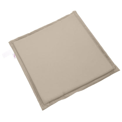 Tuinzitkussens 2 st vierkant 45x45x2 cm taupe