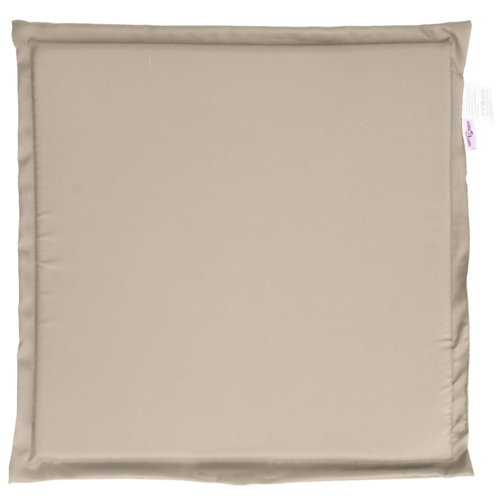 Tuinzitkussens 2 st vierkant 45x45x2 cm taupe