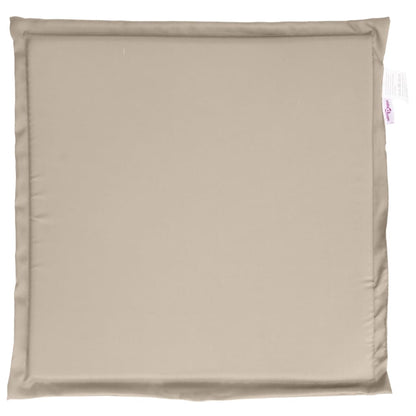 Tuinzitkussens 2 st vierkant 45x45x2 cm taupe