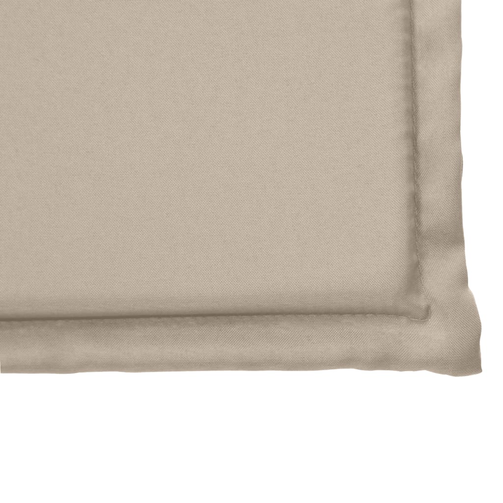 Tuinzitkussens 2 st vierkant 45x45x2 cm taupe