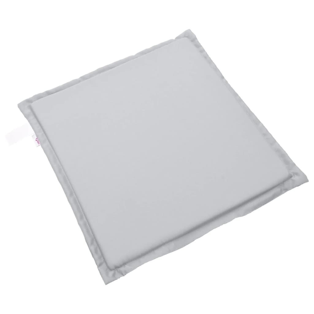 Tuinzitkussens 2 st vierkant 45x45x2 cm lichtgrijs