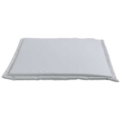 Tuinzitkussens 2 st vierkant 45x45x2 cm lichtgrijs