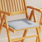 Garden seat cushions 2 pcs square 45x45x2 cm light grey