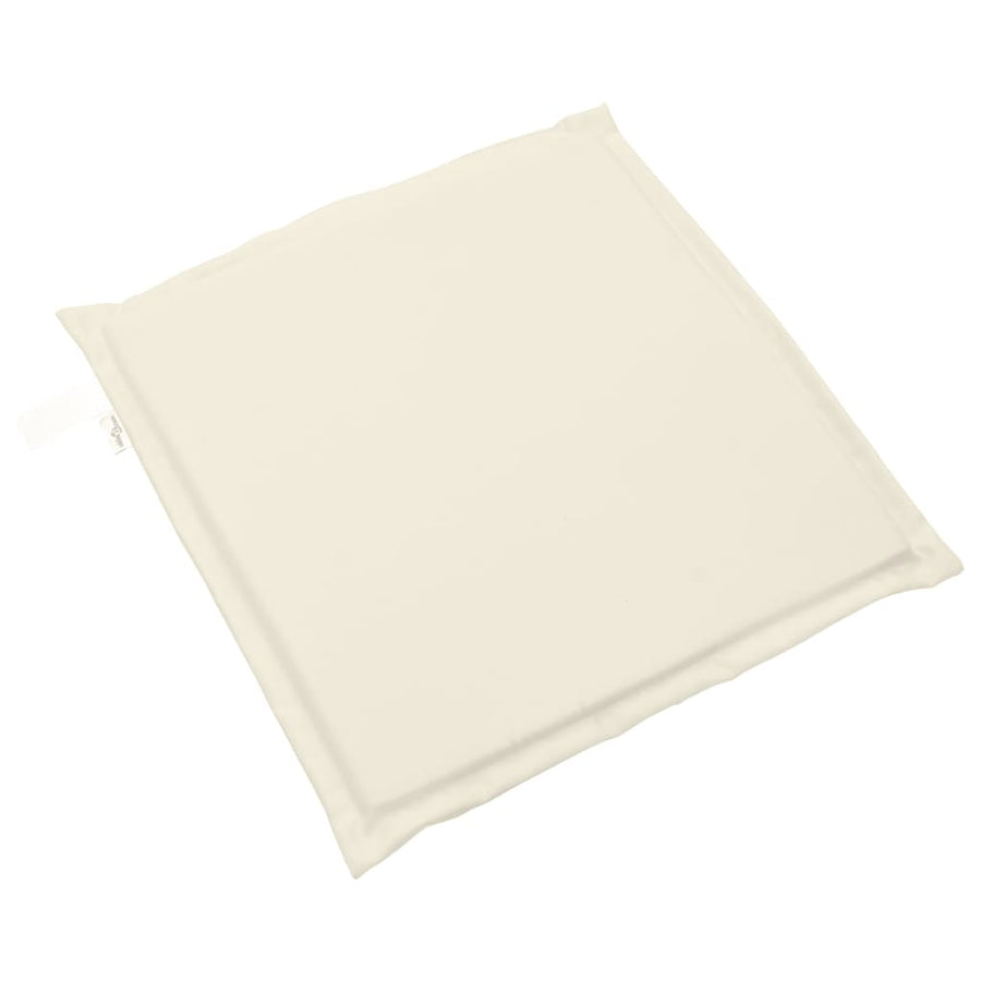 Tuinzitkussens 2 st vierkant 45x45x2 cm crèmekleurig