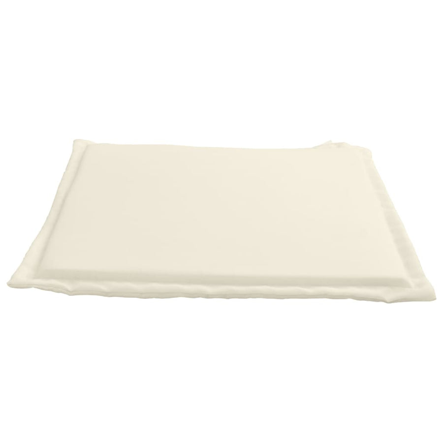 Tuinzitkussens 2 st vierkant 45x45x2 cm crèmekleurig