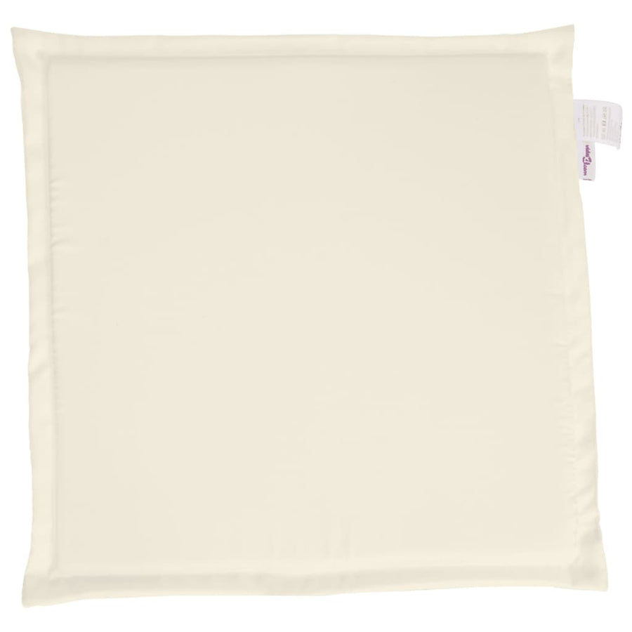 Tuinzitkussens 2 st vierkant 45x45x2 cm crèmekleurig