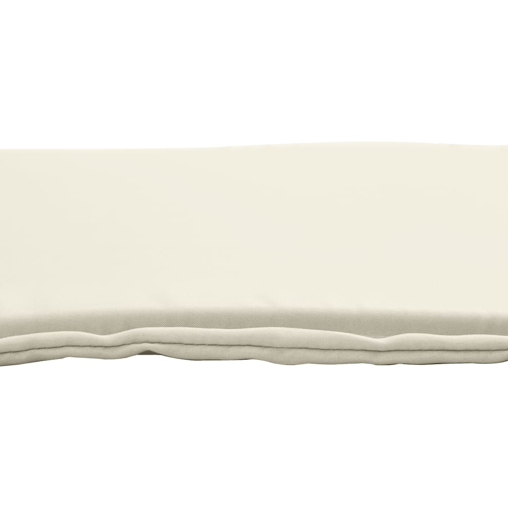Tuinzitkussens 2 st vierkant 45x45x2 cm crèmekleurig