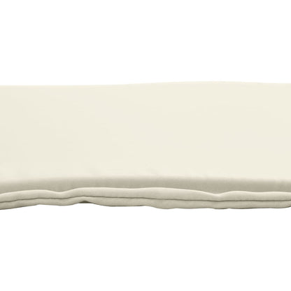 Tuinzitkussens 2 st vierkant 45x45x2 cm crèmekleurig
