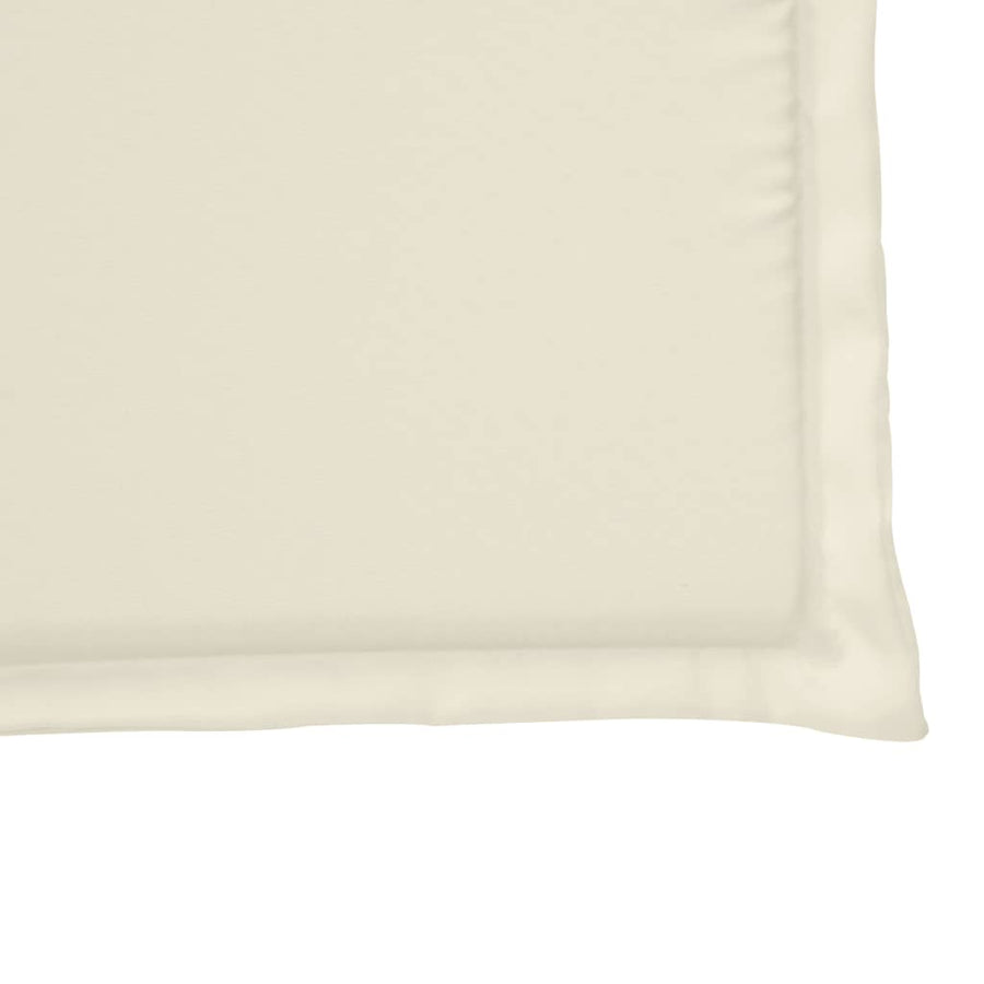 Tuinzitkussens 2 st vierkant 45x45x2 cm crèmekleurig