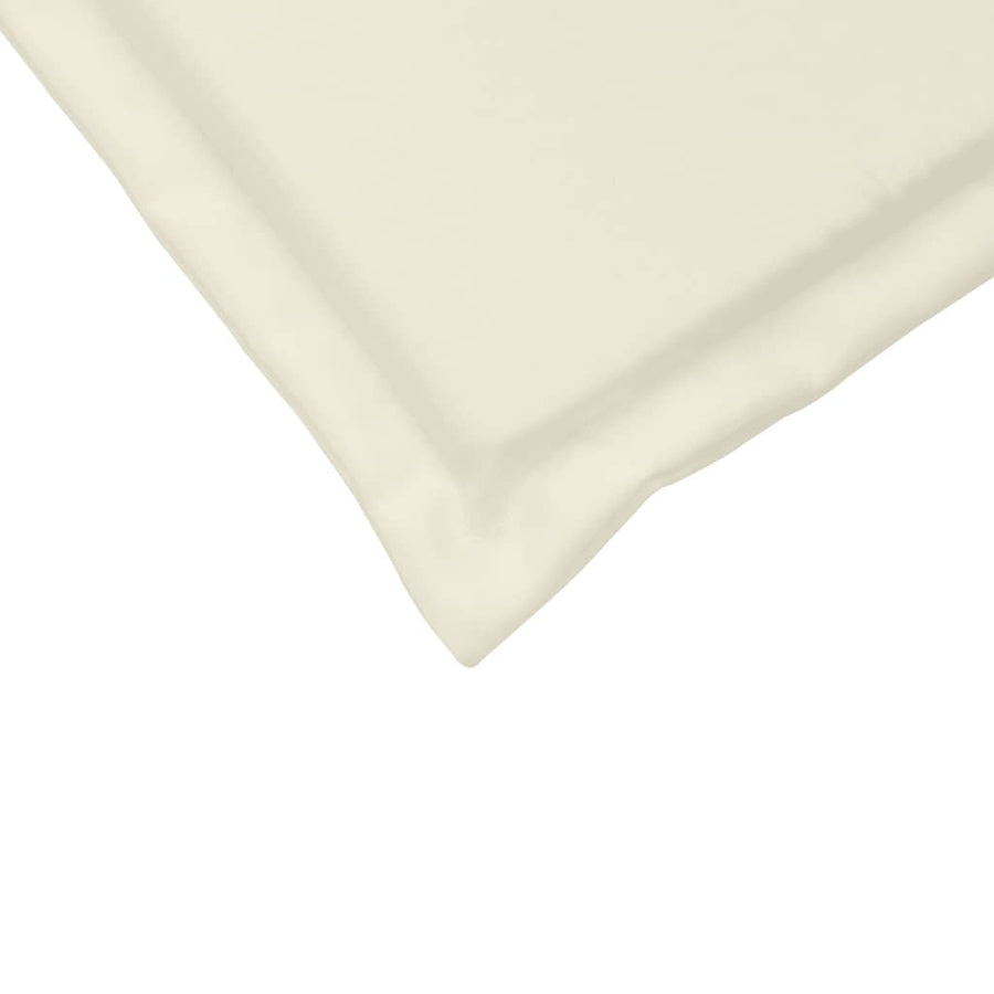 Tuinzitkussens 2 st vierkant 45x45x2 cm crèmekleurig
