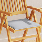 Garden seat cushions 4 pcs square 45x45x2 cm light grey