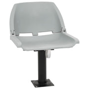 2-Piece Foldable Boat Seat Set 48x51x41 cm Grey