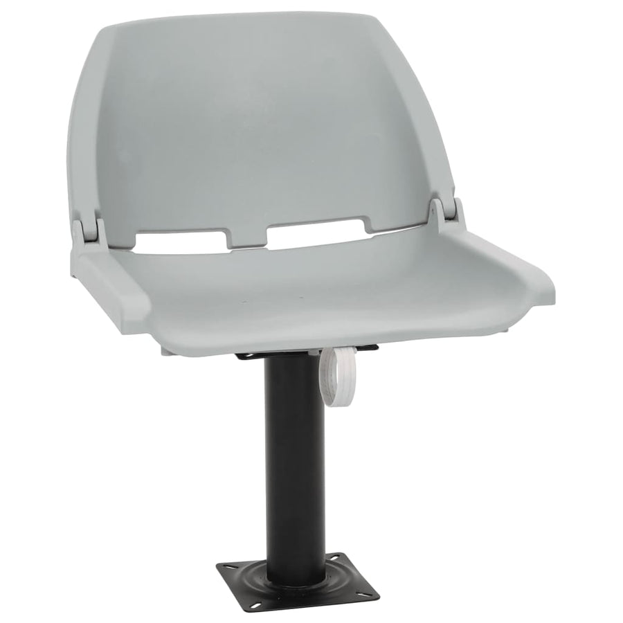 2-Delige Bootstoelenset Inklapbaar 48X51X41 Cm Grijs