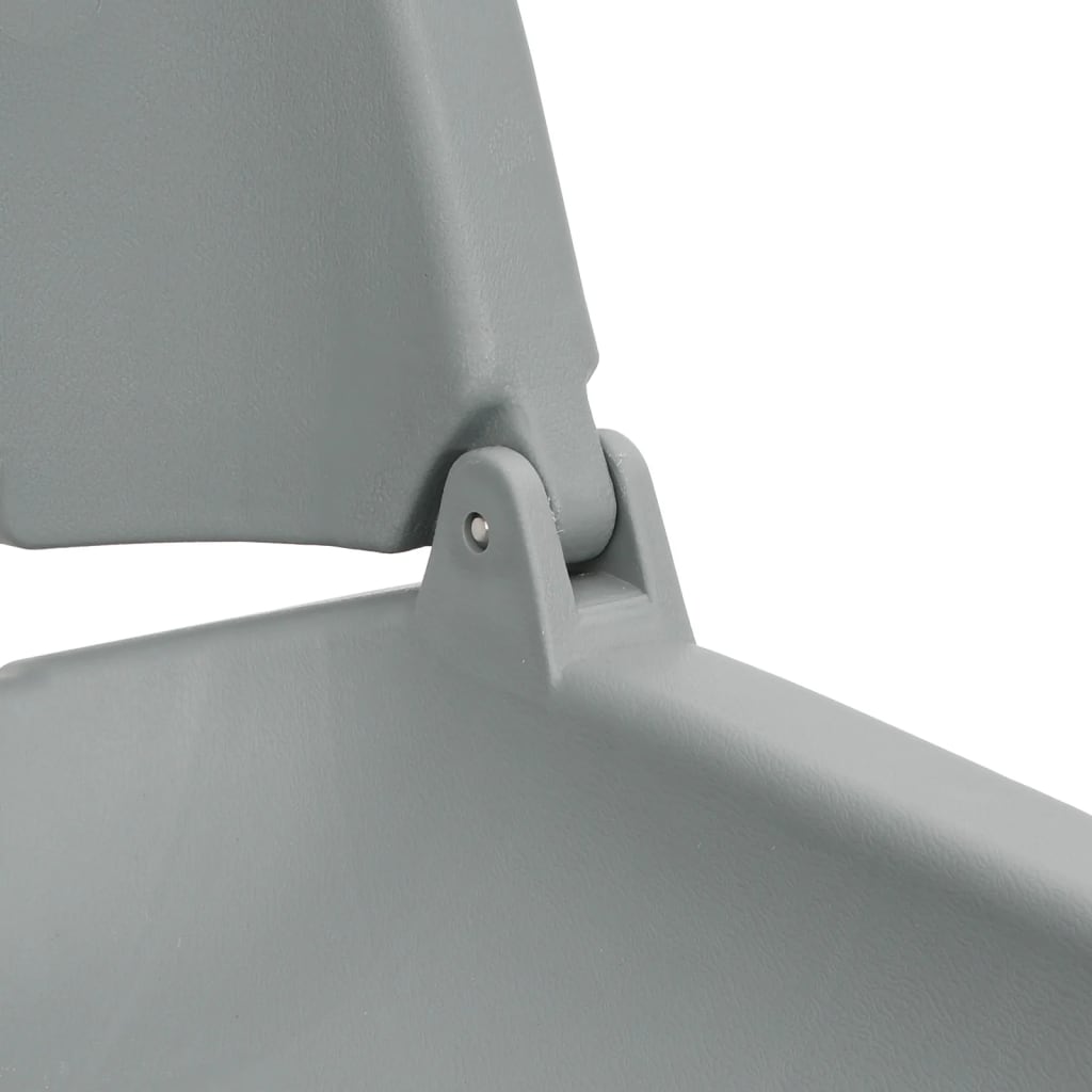 2-Delige Bootstoelenset Inklapbaar 48X51X41 Cm Grijs