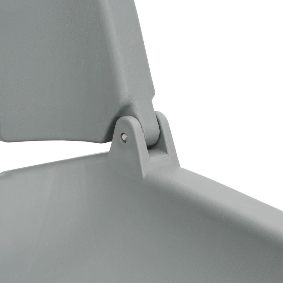 2-Delige Bootstoelenset Inklapbaar 48X51X41 Cm Grijs