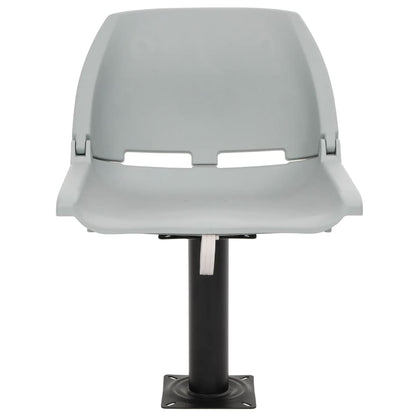 2-Delige Bootstoelenset Inklapbaar 48X51X41 Cm Grijs