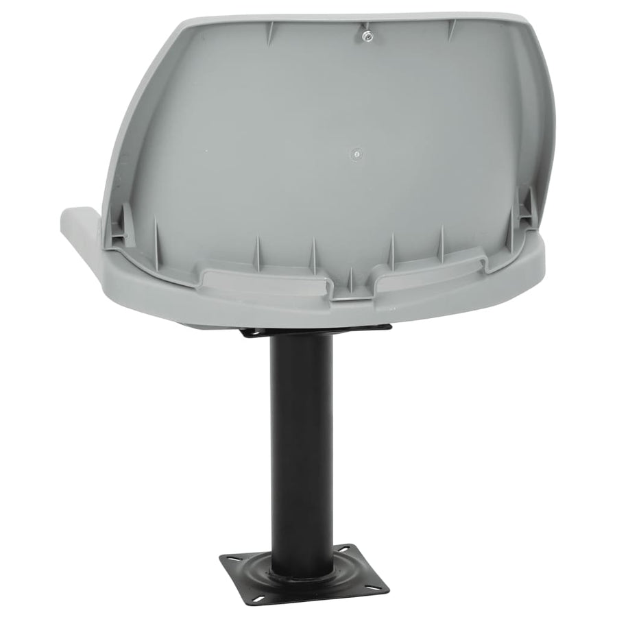 2-Delige Bootstoelenset Inklapbaar 48X51X41 Cm Grijs
