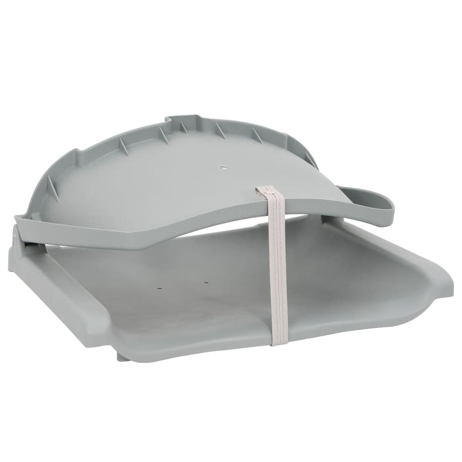 2-Delige Bootstoelenset Inklapbaar 48X51X41 Cm Grijs