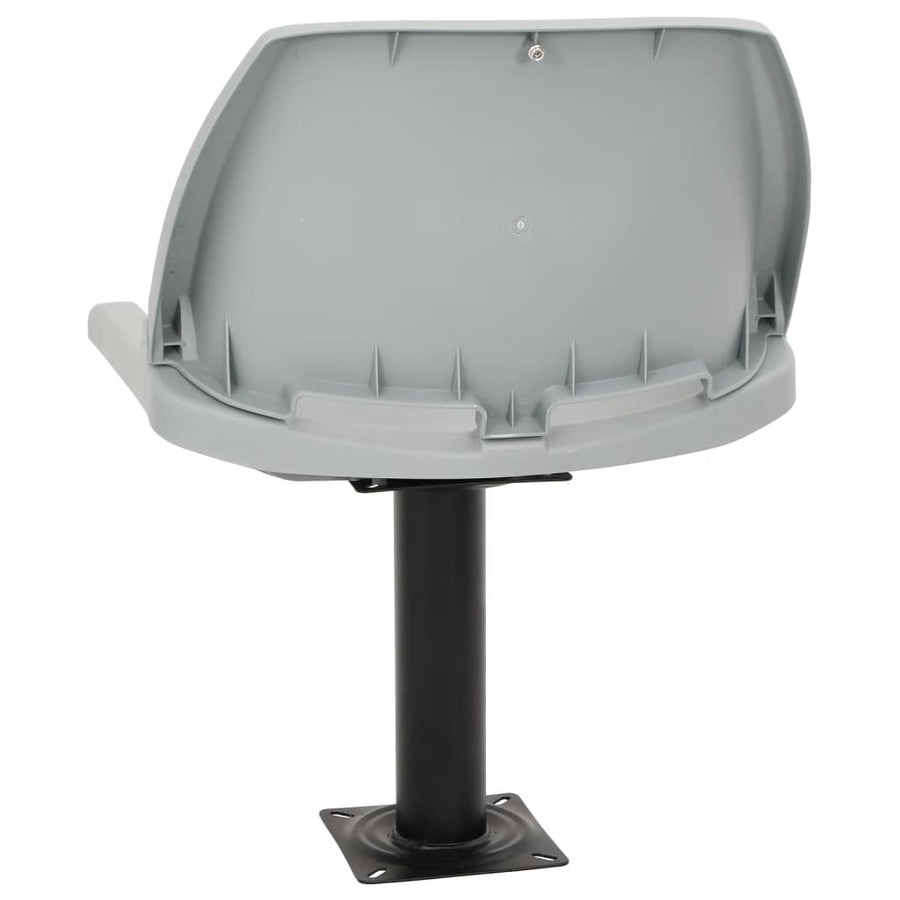 4-delige Bootstoelenset inklapbaar 48x51x41 cm grijs