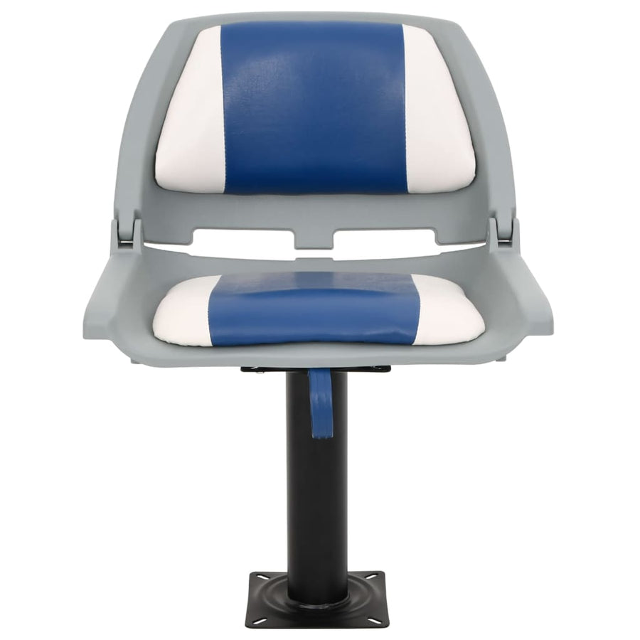 2-delige Bootstoelenset inklapbaar 48x51x41 cm blauw en wit