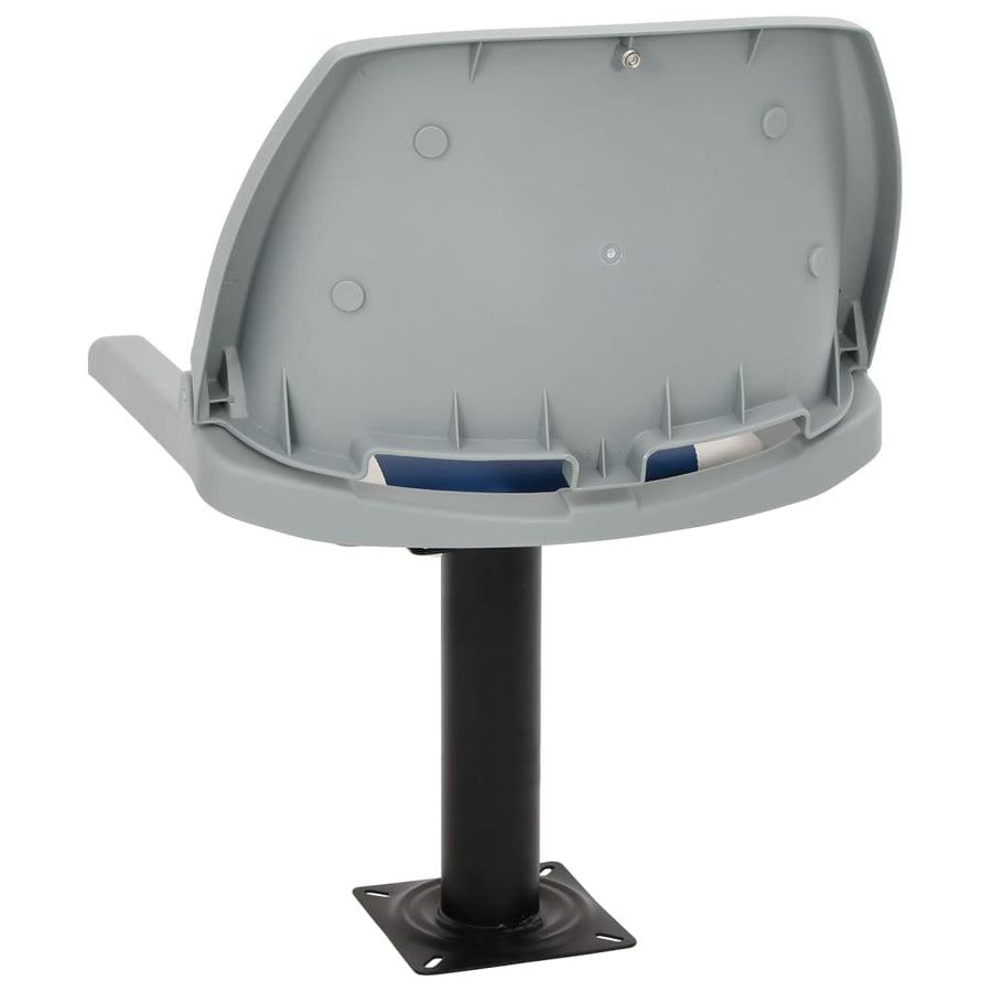 2-delige Bootstoelenset inklapbaar 48x51x41 cm blauw en wit