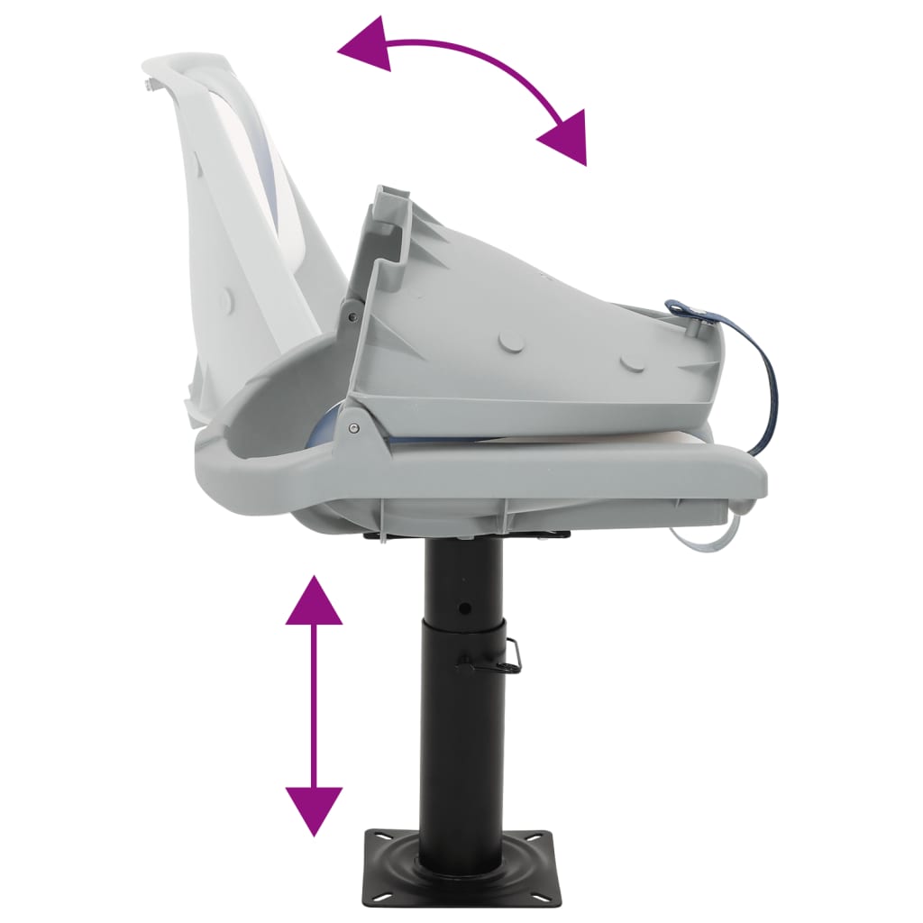 2-Delige Bootstoelenset Inklapbaar 48X51X41 Cm 2