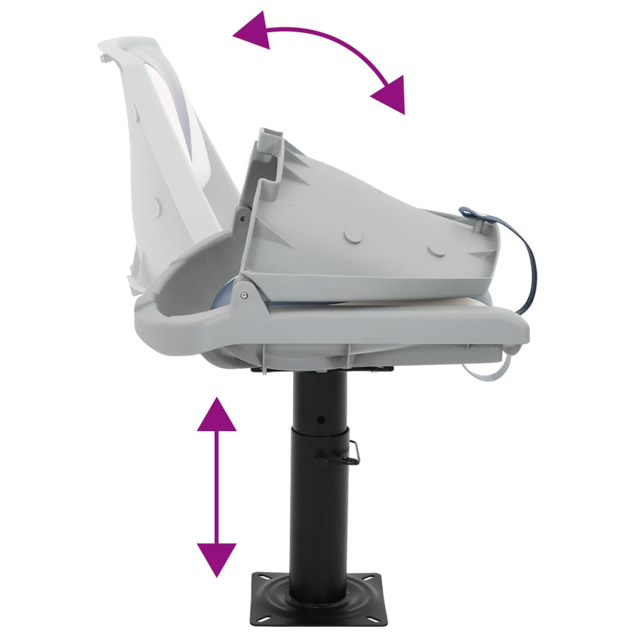 2-Delige Bootstoelenset Inklapbaar 48X51X41 Cm 2