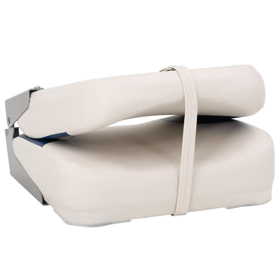 2-delige Bootstoelenset inklapbaar 41x36x48 cm blauw en wit