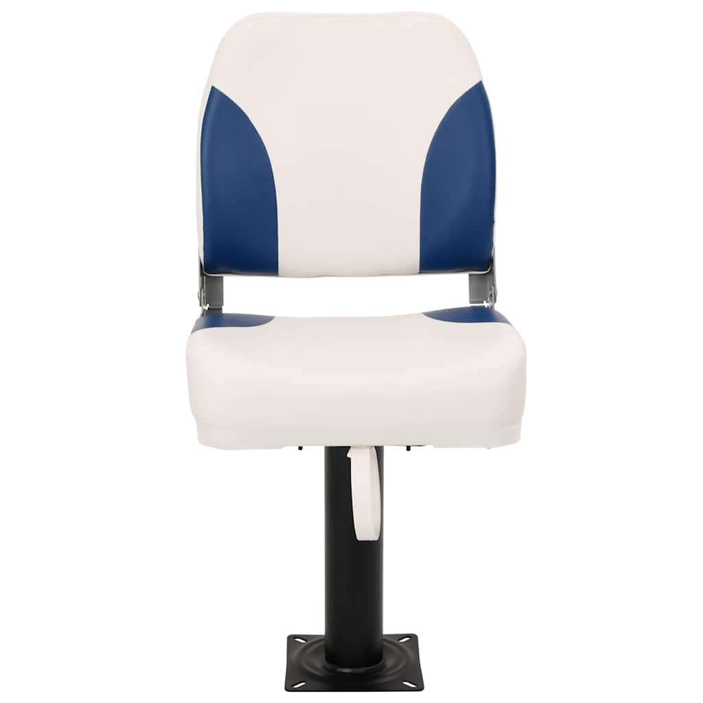 Bootstoel 2 set inklapbaar 41x36x48 cm blauw en wit