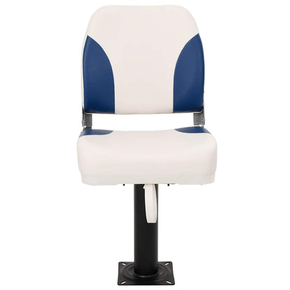 Bootstoel 2 set inklapbaar 41x36x48 cm blauw en wit