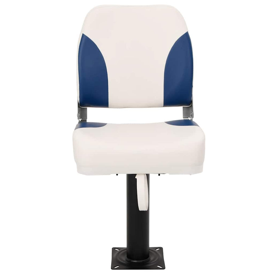 Bootstoel 2 set inklapbaar 41x36x48 cm blauw en wit