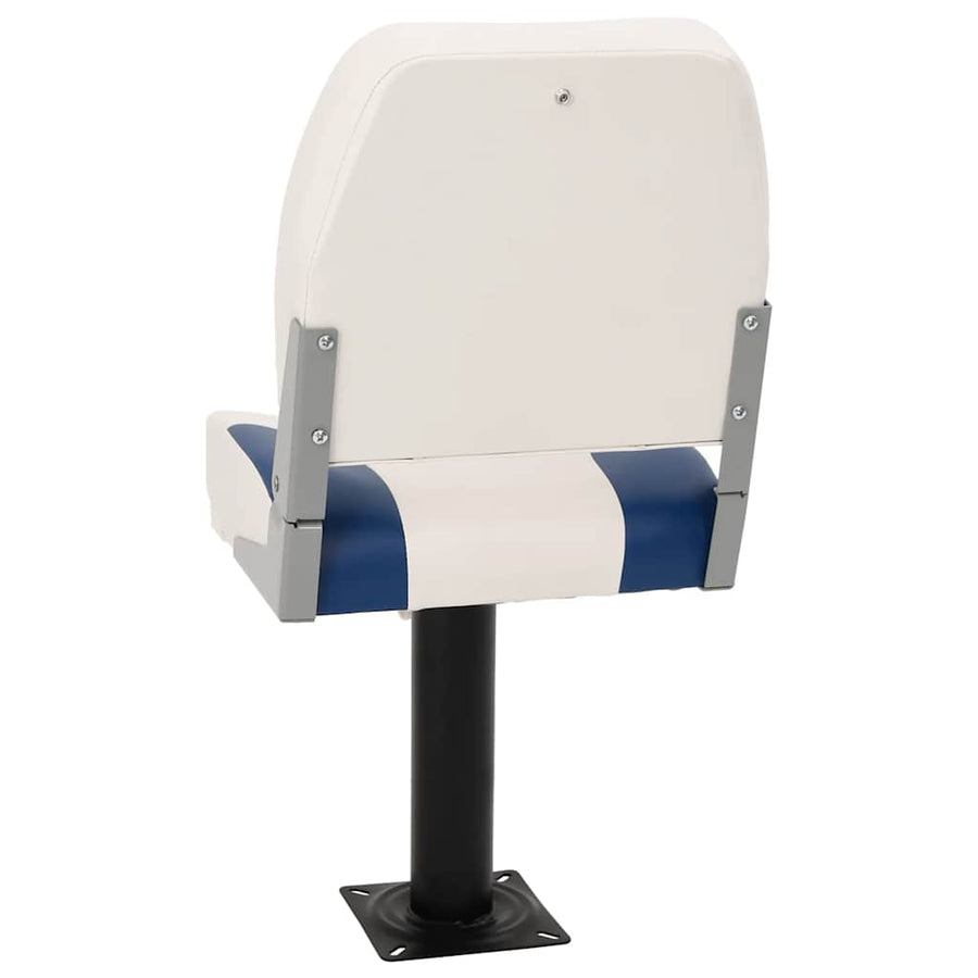 Bootstoel 2 set inklapbaar 41x36x48 cm blauw en wit