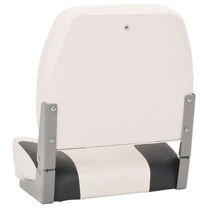 Bootstoelen 2 st inklapbaar met hoge rugleuning 41x36x48 cm