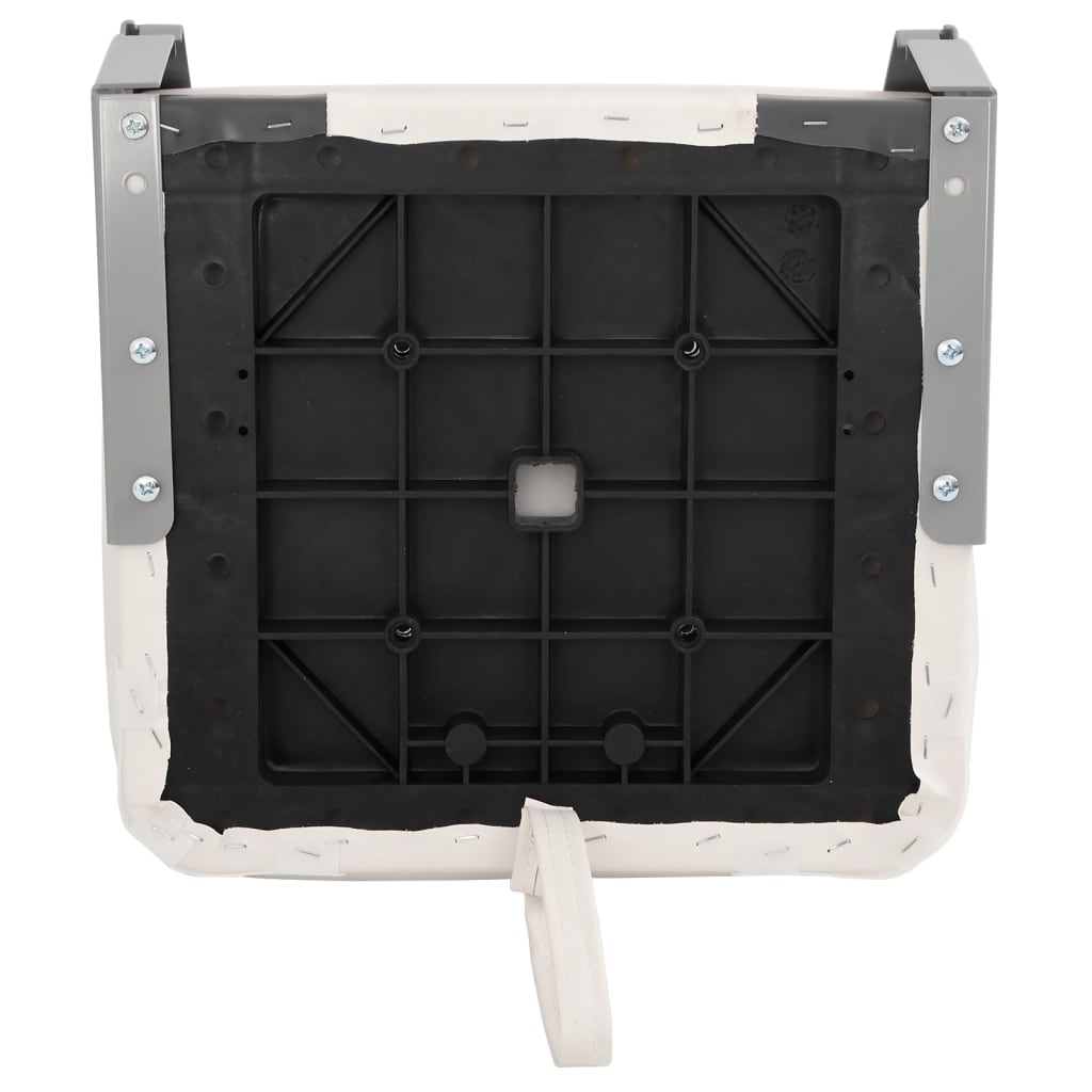 Bootstoelen 2 st inklapbaar met hoge rugleuning 41x36x48 cm
