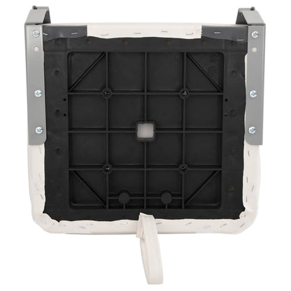 Bootstoelen 2 st inklapbaar met hoge rugleuning 41x36x48 cm