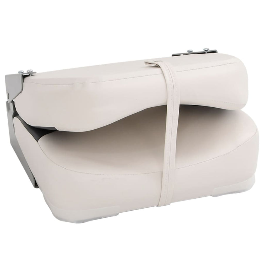 Bootstoelen 2 st inklapbaar met hoge rugleuning 41x36x48 cm