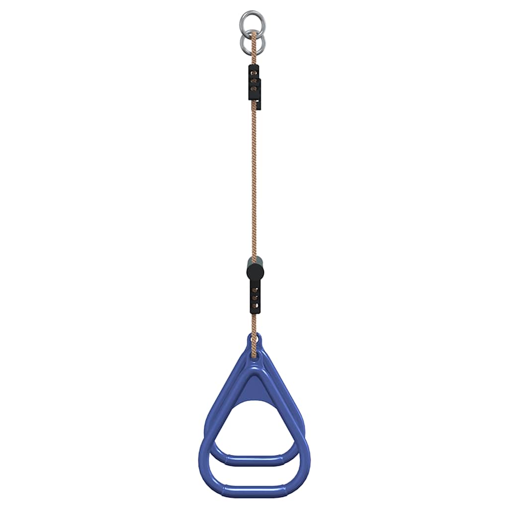 Trapezestang En Ringen Voor Kinderen Staal Blauw En Donkergroen
