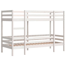 Stapelbed massief grenenhout wit 90x200 cm