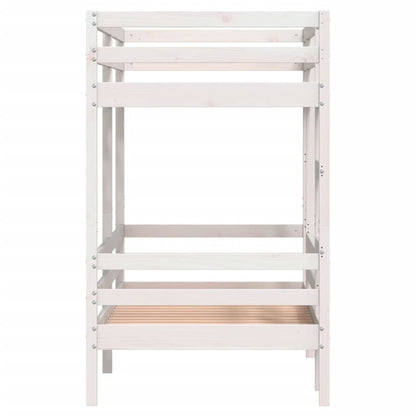Stapelbed 90x190 cm massief grenenhout wit