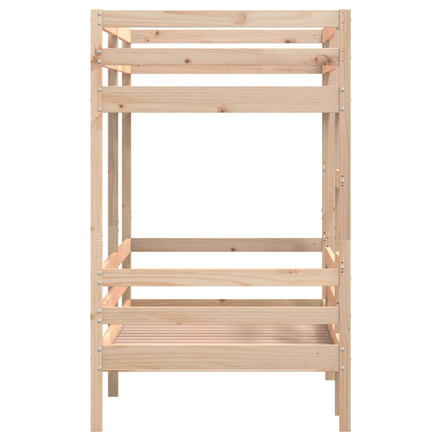 Stapelbed massief grenenhout 75x190 cm