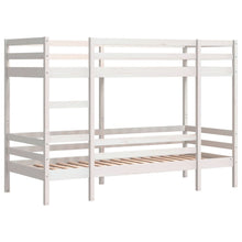 Stapelbed 75x190 cm massief grenenhout wit